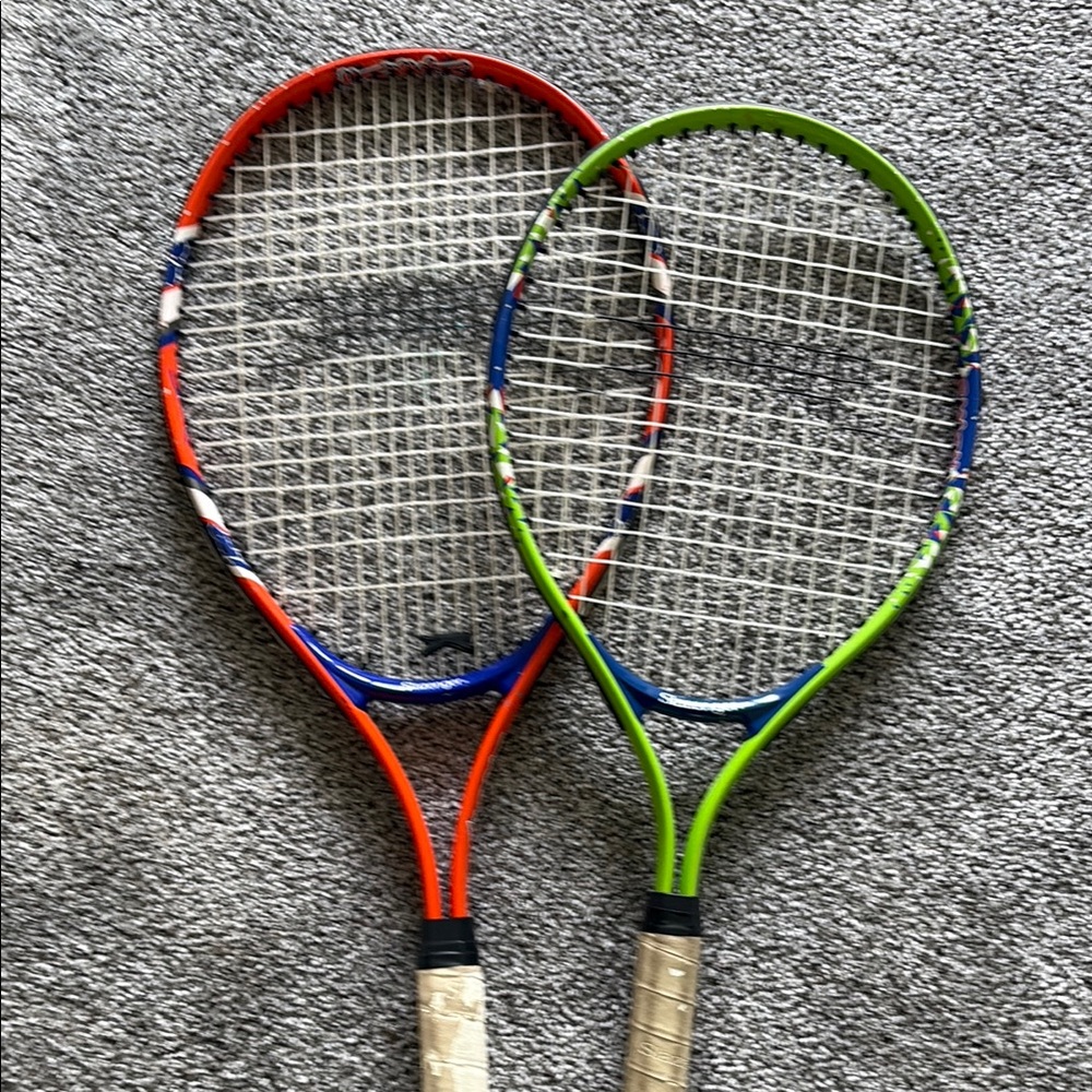 Slazenger Tennis Rackets - Red and Green - Adult & Kids